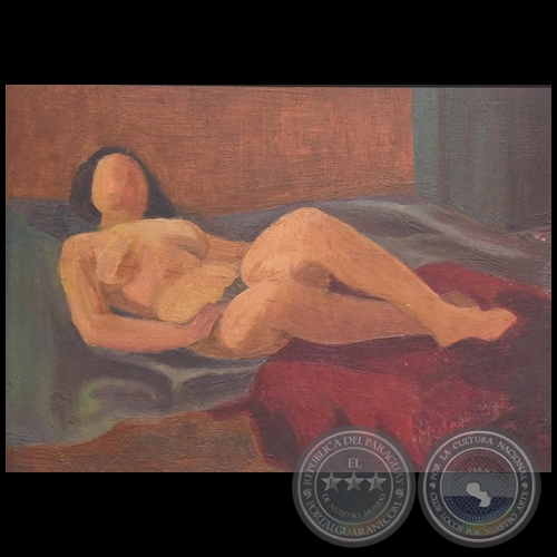 Mujer reclinada - Artista: Ofelia Echagüe Vera - Año: c. 1945